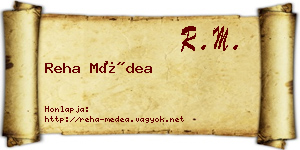 Reha Médea névjegykártya